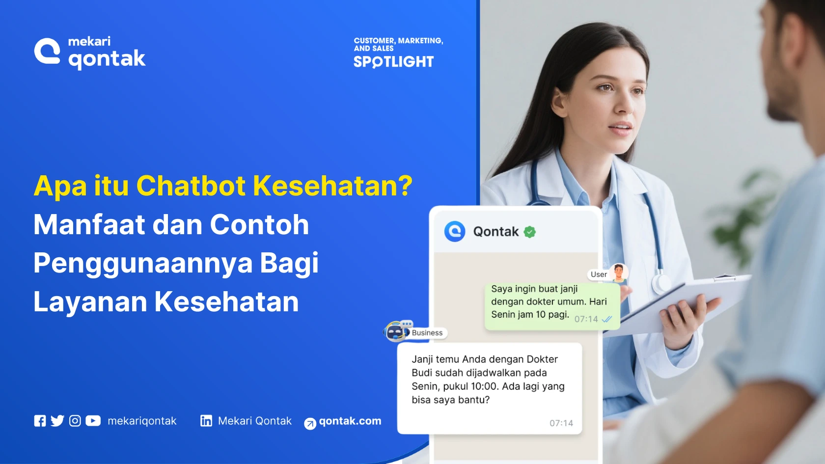 Apa itu Chatbot Kesehatan? Manfaat dan Contoh Penggunaannya Bagi Layanan Kesehatan