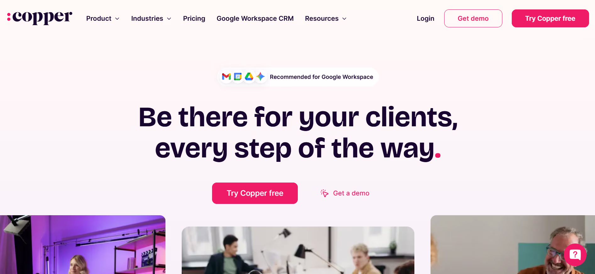 Ilustrasi Tampilan Homepage Aplikasi CRM Copper
