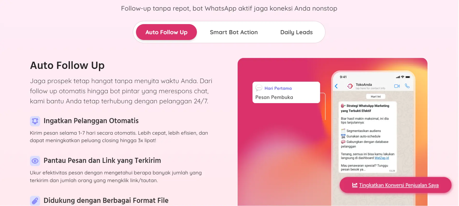 Tampilan Fitur Follow Up Aplikasi Bulk Whatsapp Sender Terbaik WatZap Fitur Follow Up Aplikasi Bulk Whatsapp Sender Terbaik WatZap