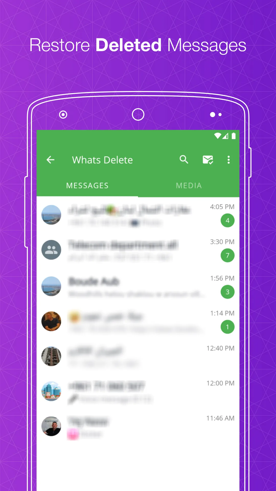 Tampilan Fitur Restore Deleted Message Aplikasi WhatsApp Clone Whatweb Cloner Fitur Restore Deleted Message Aplikasi WhatsApp Clone Whatweb Cloner