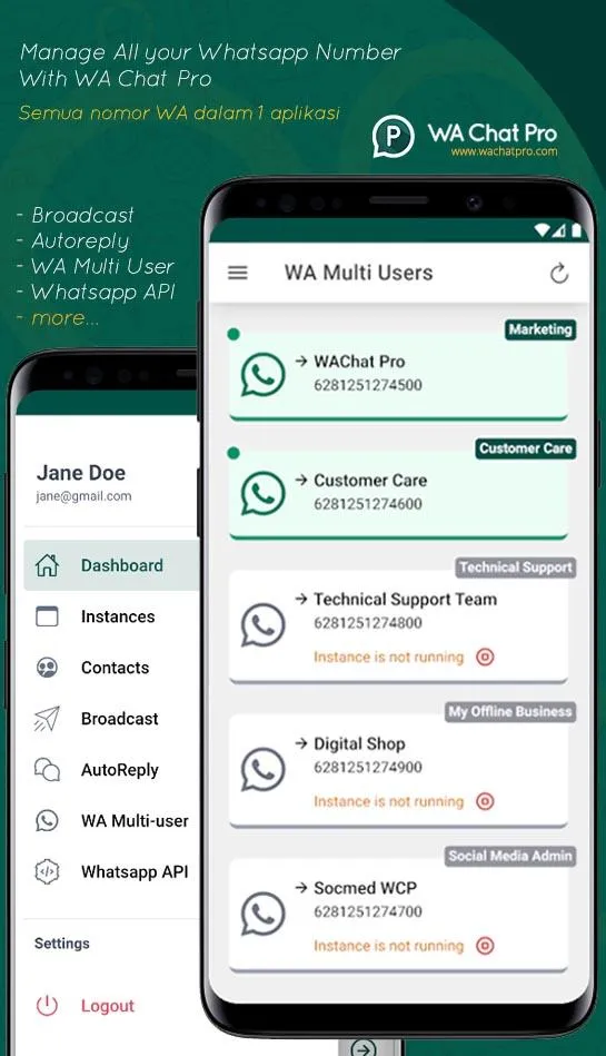 Tampilan Fitur Wa Multi User Aplikasi Bulk Whatsapp Sender Terbaik Wa Chat Pro Fitur Wa Multi User Aplikasi Bulk Whatsapp Sender Terbaik Wa Chat Pro