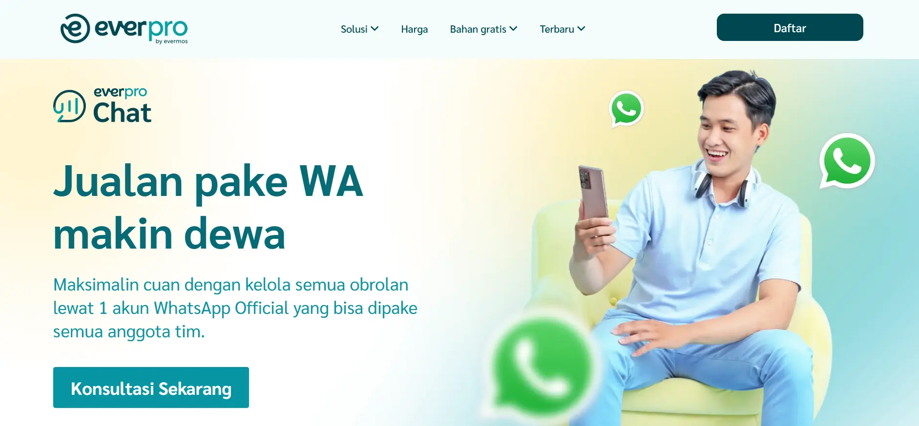 Tampilan Halaman Homepage Aplikasi Bulk WhatsApp Sender Terbaik Everpro Halaman Homepage Aplikasi Bulk WhatsApp Sender Terbaik Everpro