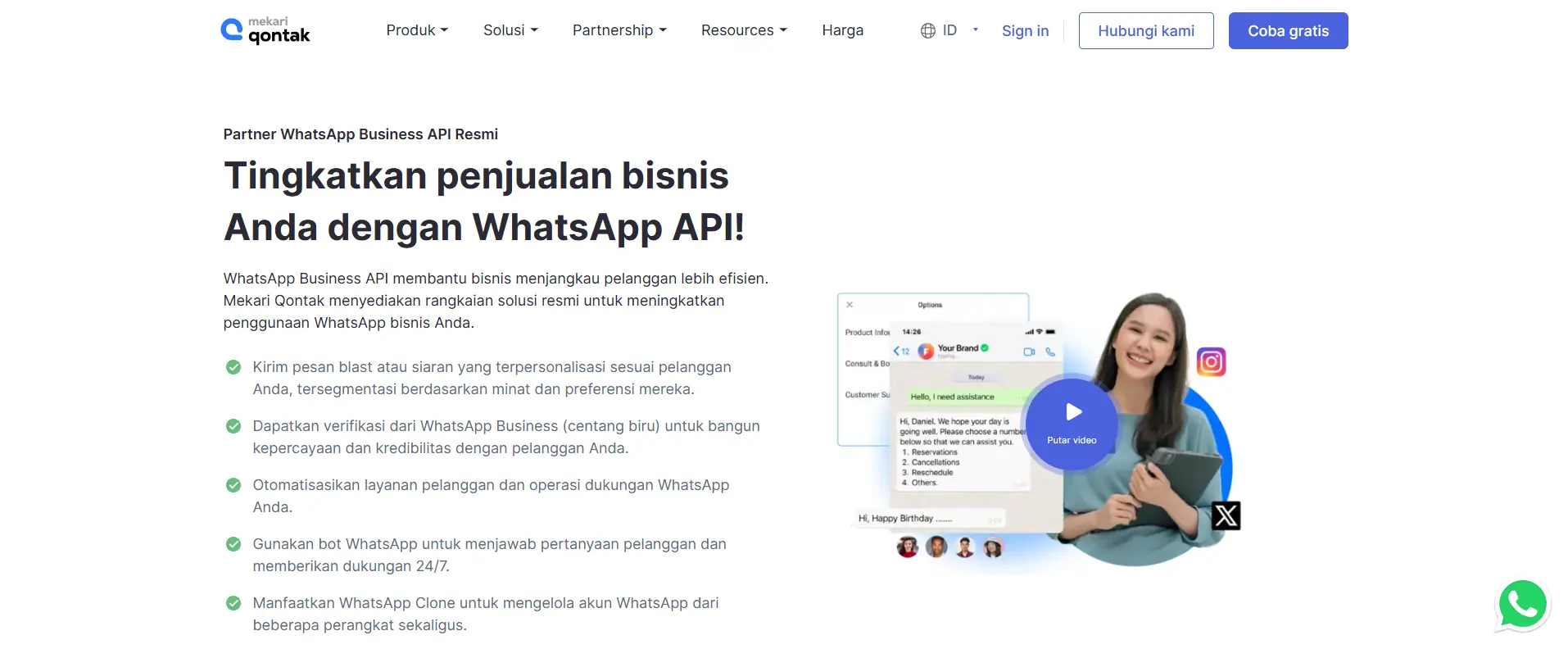 Landing Page Mekari Qontak Mekari Qontak-aplikasi wa blast gratis terbaik