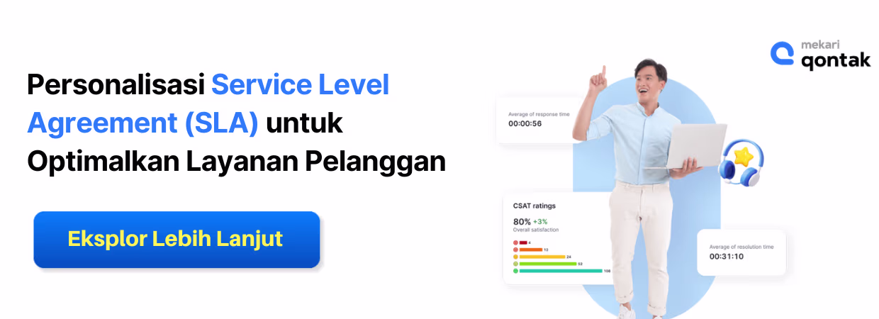 Ilustrasi Fitur Service Level Agreement (SLA) Mekari Qontak