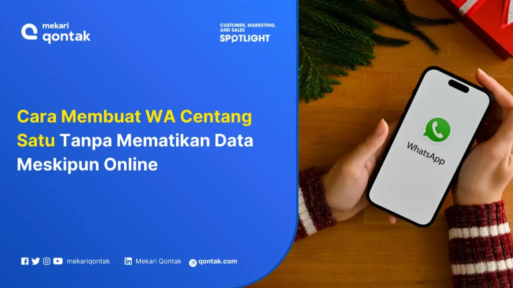 Cara Membuat WA Centang Satu Tanpa Mematikan Data Meskipun Online