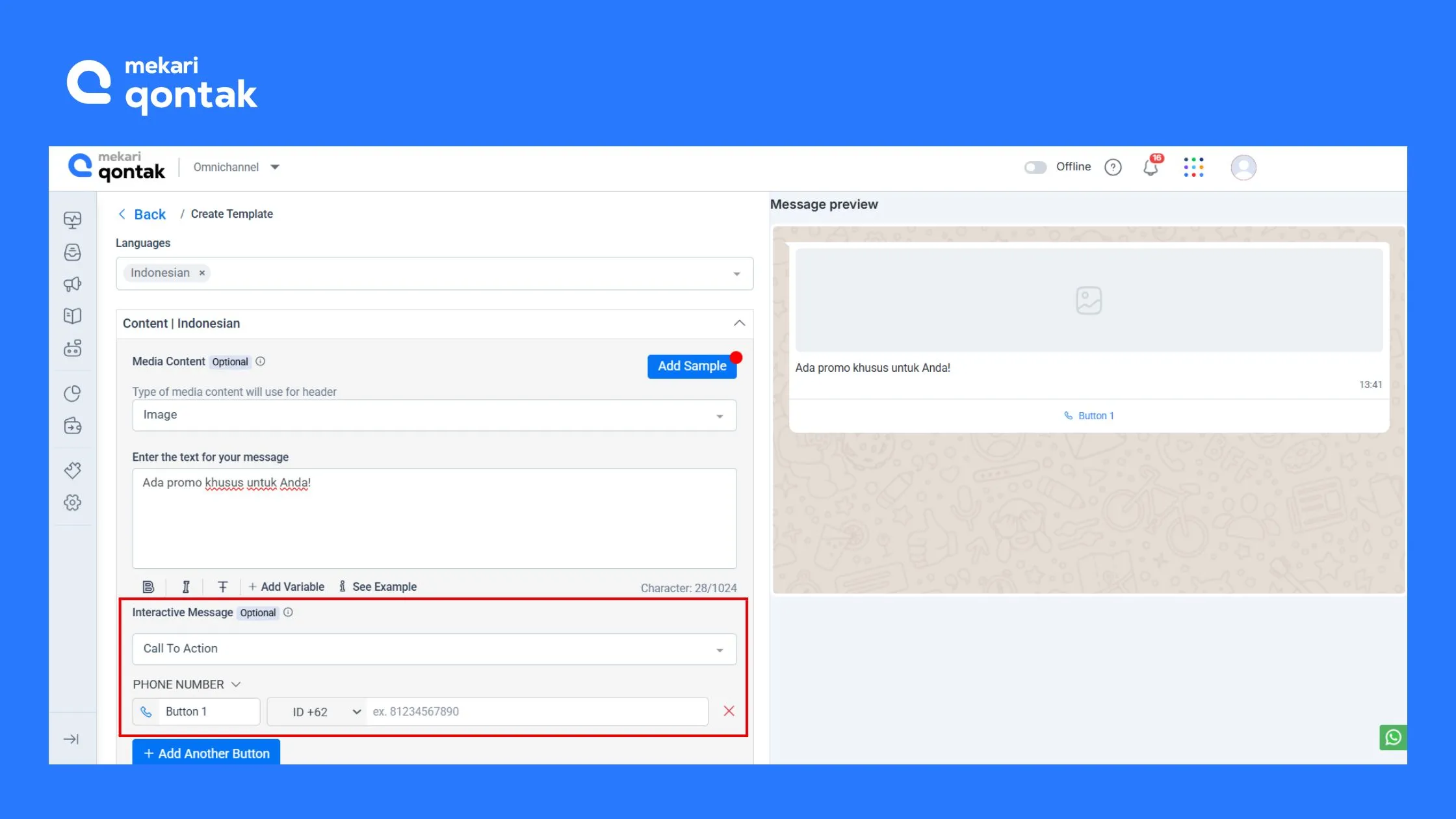 Jenis-Jenis Tombol CTA WhatsApp Mekari Qontak