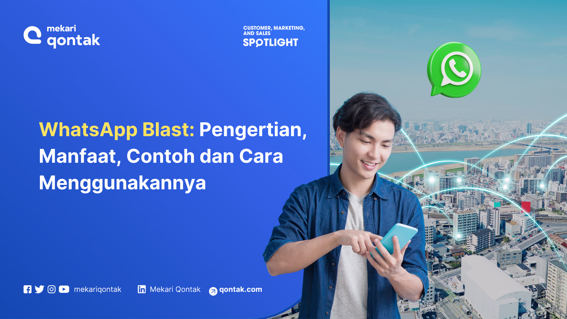 Ilustrasi penggunaan WhatsApp Blast