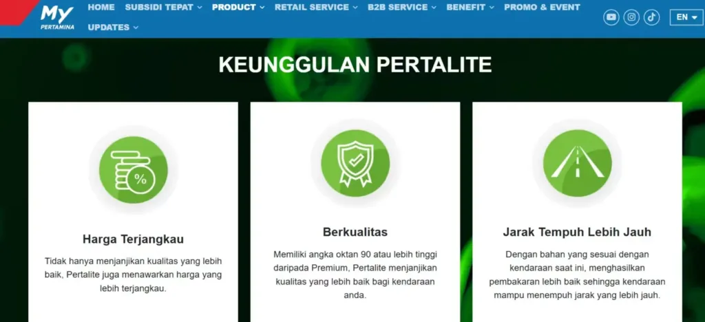 Pertalite Contoh Desain Produk Pertalite