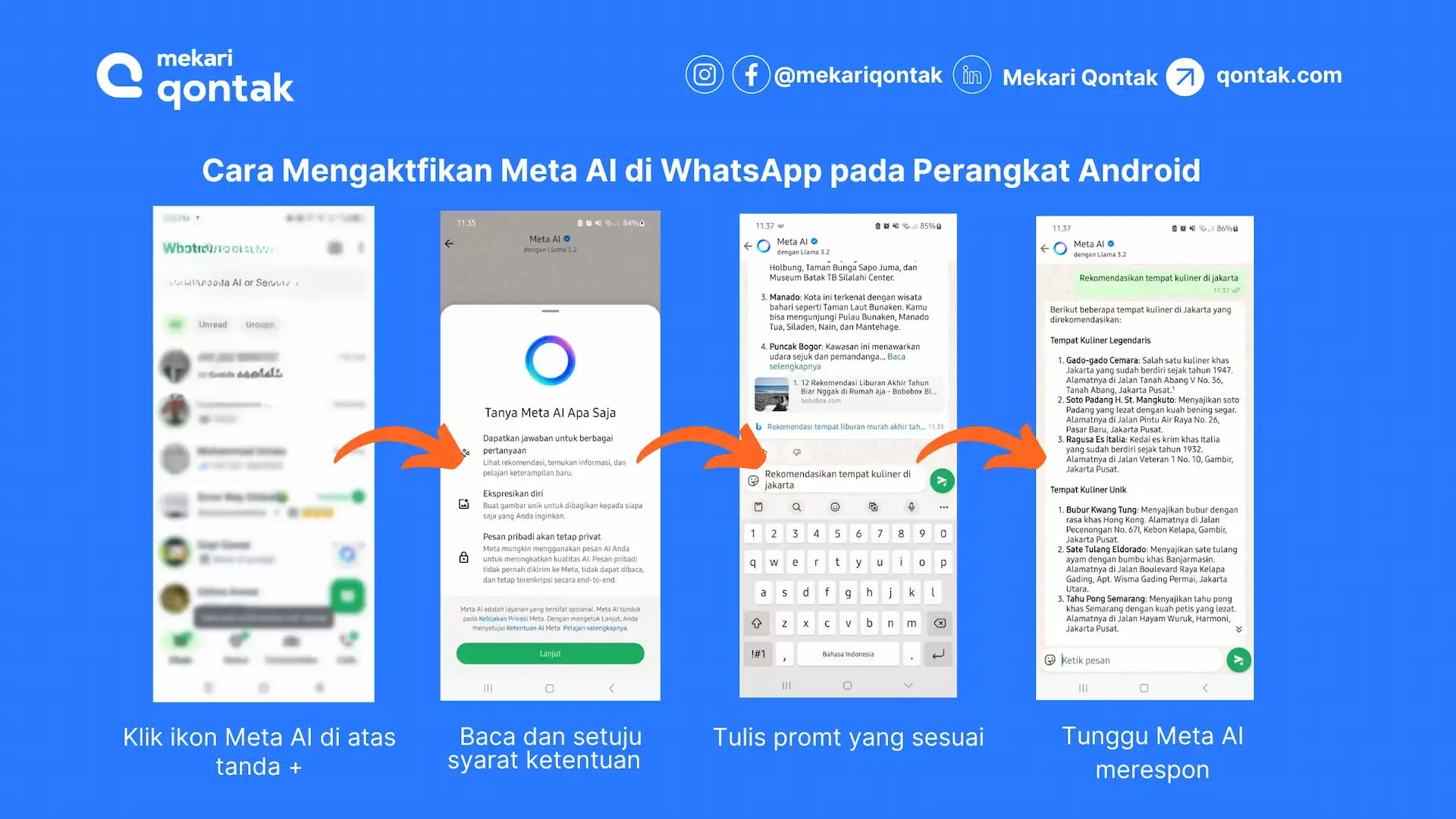 Cara Mengaktfikan Meta AI di WhatsApp pada Perangkat Android