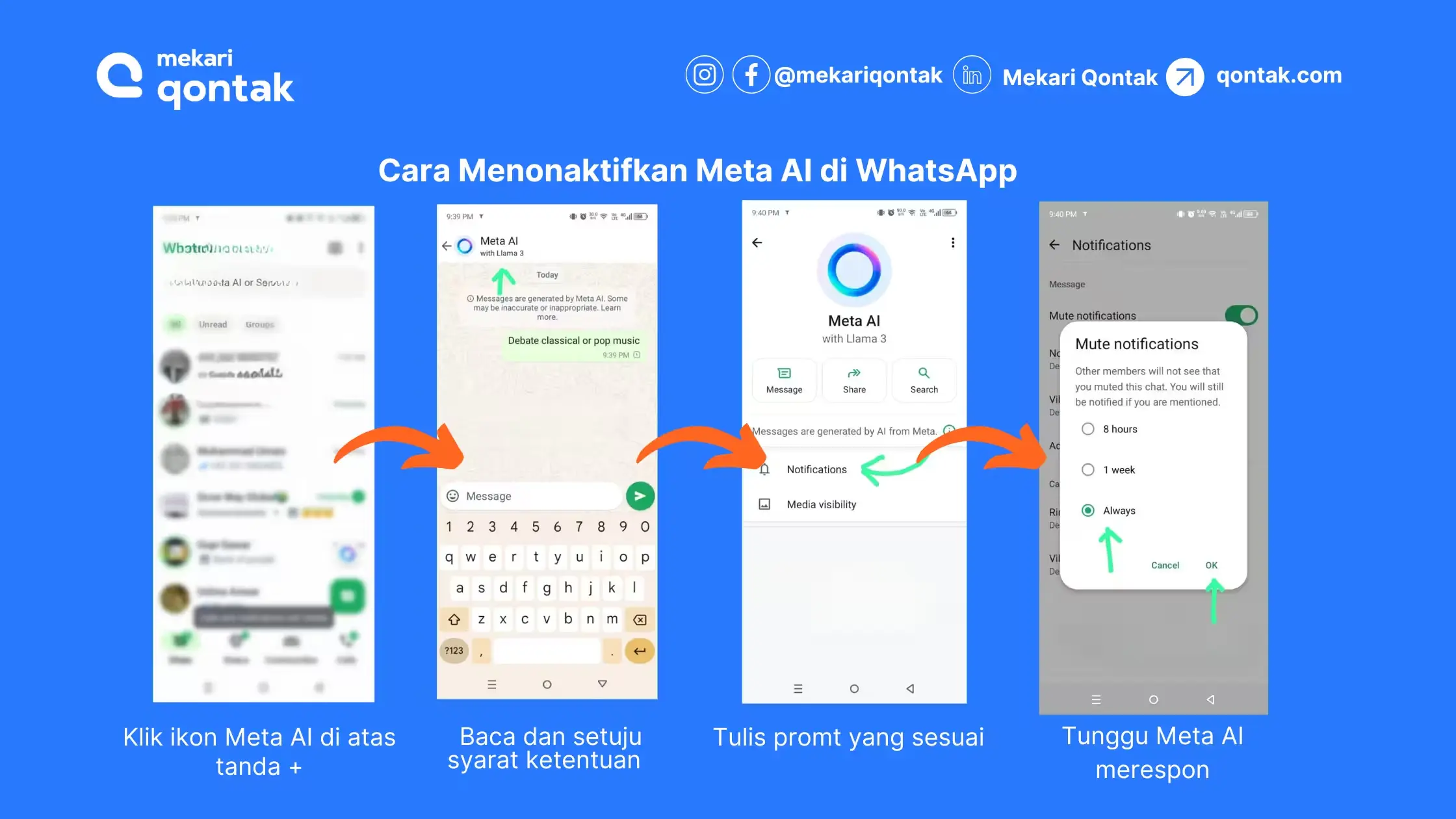 Cara Menonaktifkan Meta AI di WhatsApp