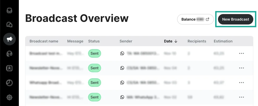 Tampilan Dashboard Broadcast Overview Aplikasi Broadcast WhatsApp Trengo Dashboard Broadcast Overview Aplikasi Broadcast WhatsApp Trengo
