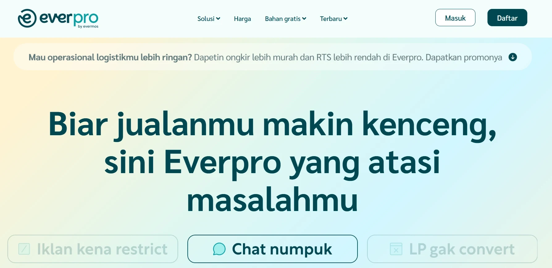 Tampilan Homepage Aplikasi Broadcast WhatApp Everpro Homepage Aplikasi Broadcast WhatApp Everpro