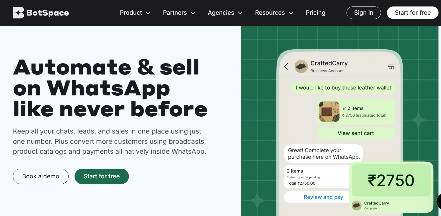 Tampilan Homepage Aplikasi Broadcast WhatsApp BotSpace Homepage Aplikasi Broadcast WhatsApp BotSpace