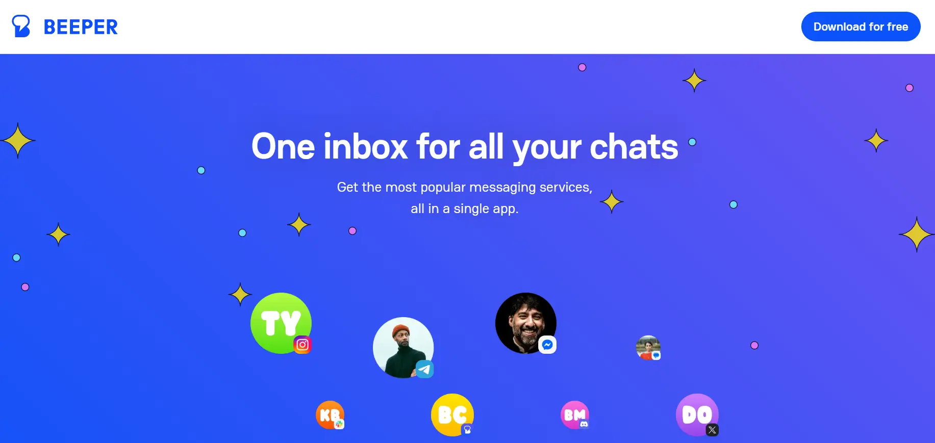 Tampilan Homepage Aplikasi Broadcast WhatsApp Beeper Homepage Aplikasi Broadcast WhatsApp Beeper