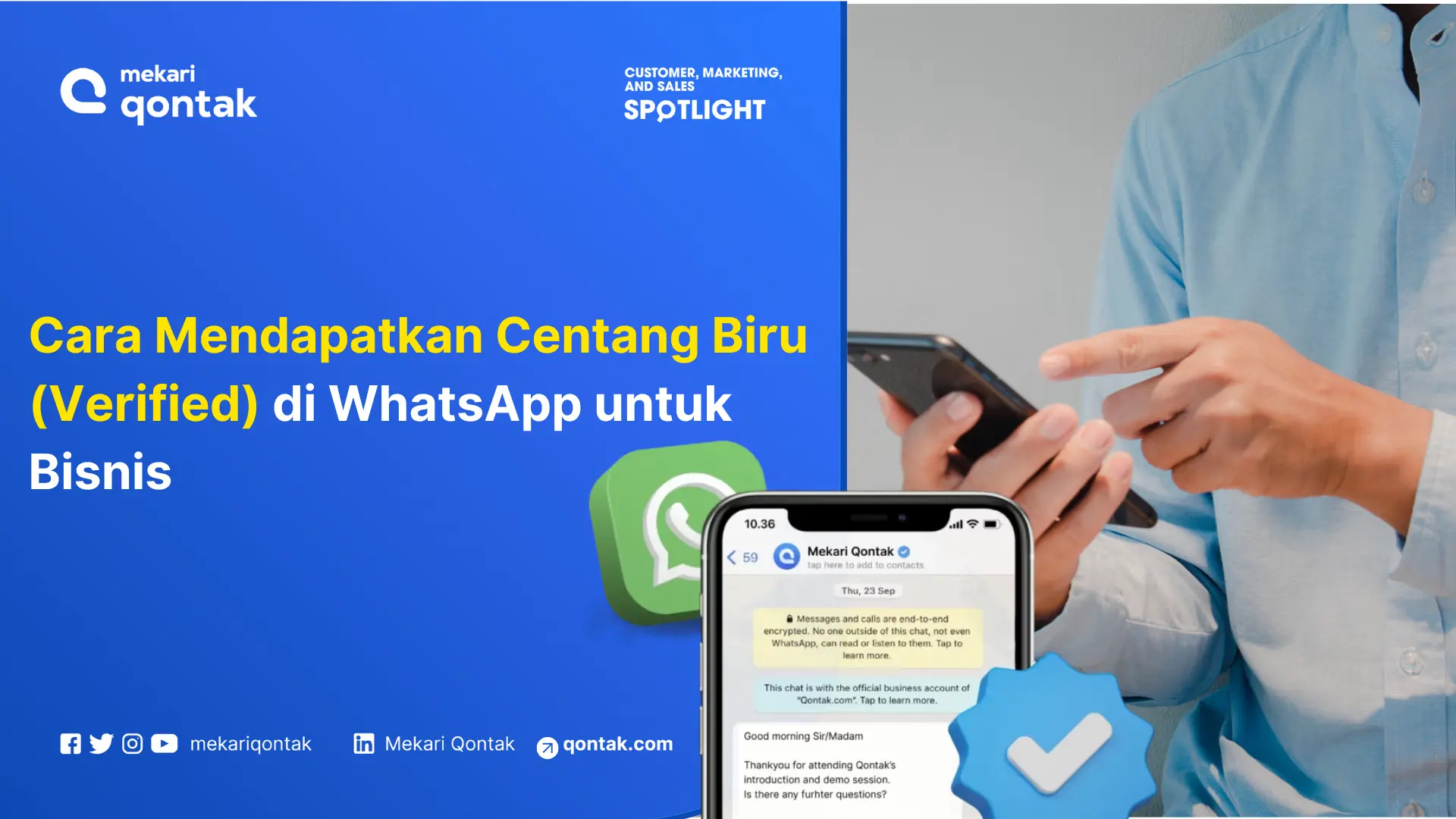 Cara Mendapatkan Centang Biru (Verified) di WhatsApp untuk Bisnis