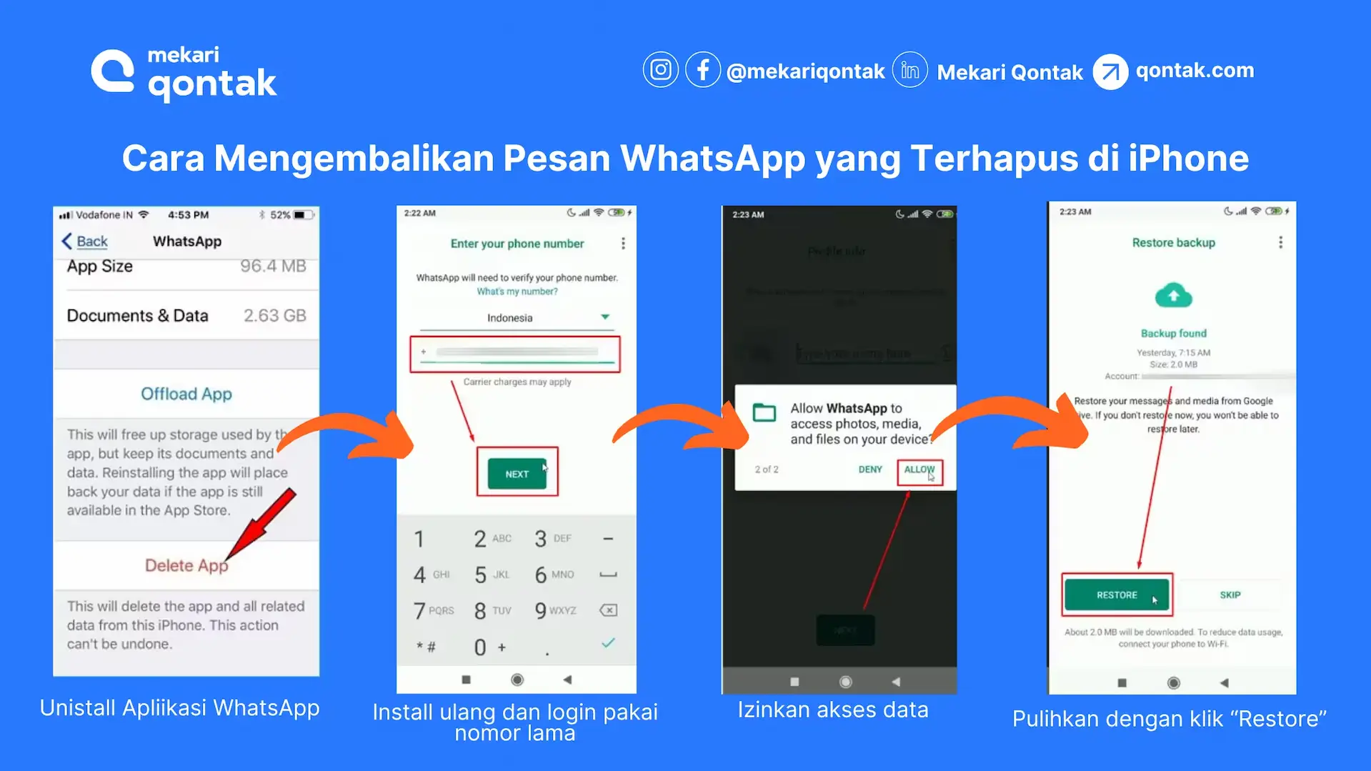 Cara Mengembalikan Pesan WhatsApp yang Terhapus di iPhone (iOS)