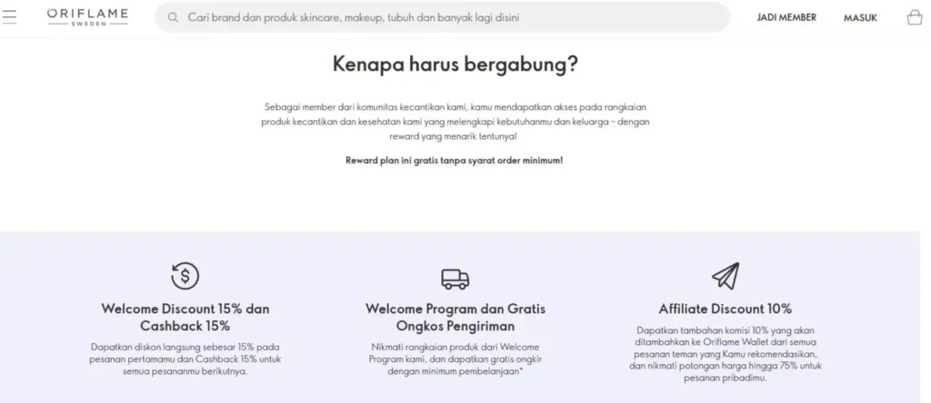 Oriflame Contoh Direct Selling Oriflame