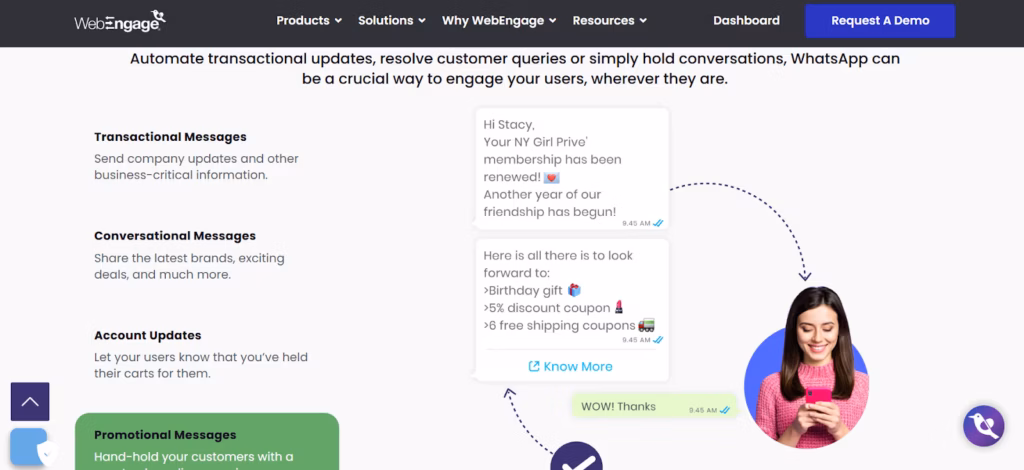 Ilustrasi aplikasi WebEngage