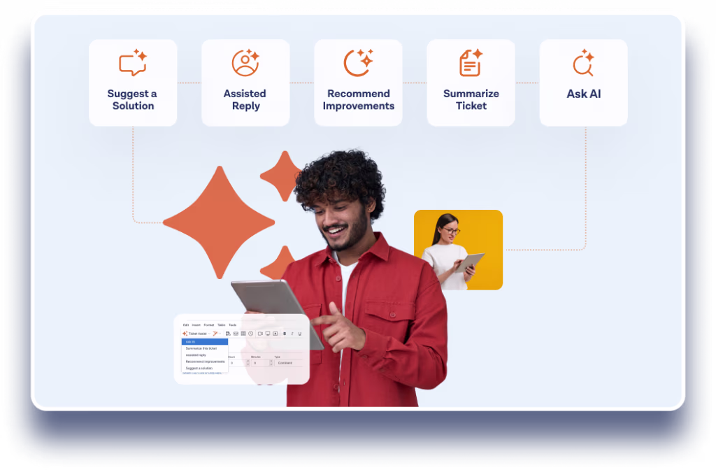 Ilustrasi Tampilan Dashboard Chatbot AI SnapEngage