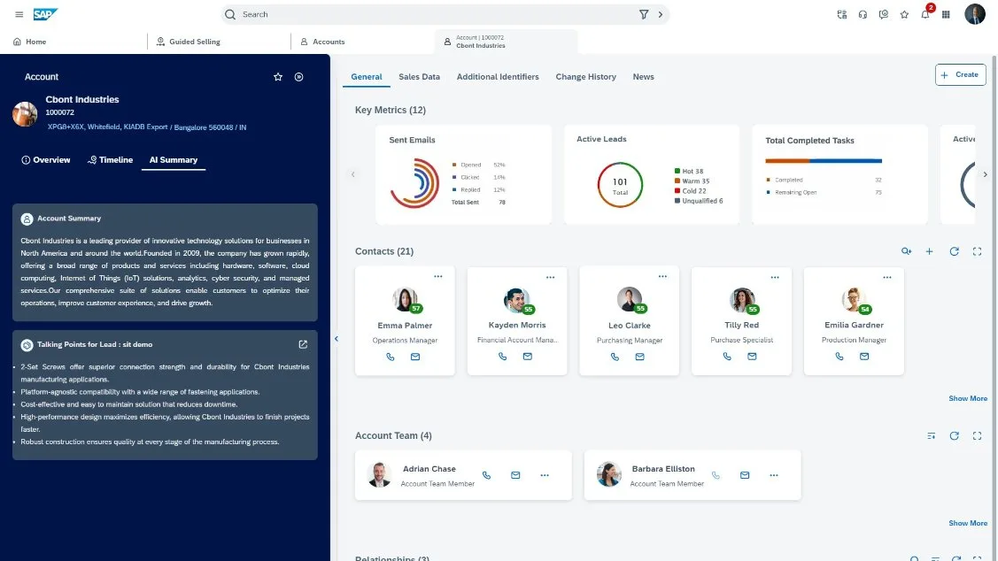 Dashboard Otomasi Sales SAP