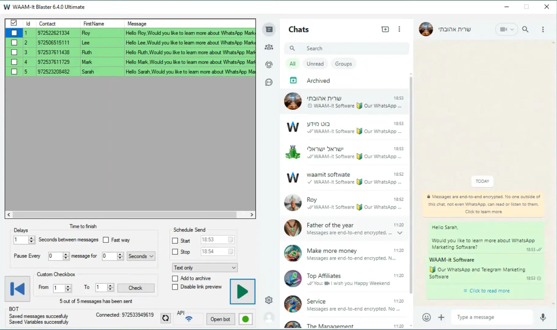 Ilustrasi Dashboard Proses Kirim Pesan Blast padaAplikasi WhatsApp Blast Aplikasi WAAM-it Dashboard Proses Kirim Pesan Blast padaAplikasi WhatsApp Blast Aplikasi WAAM-it