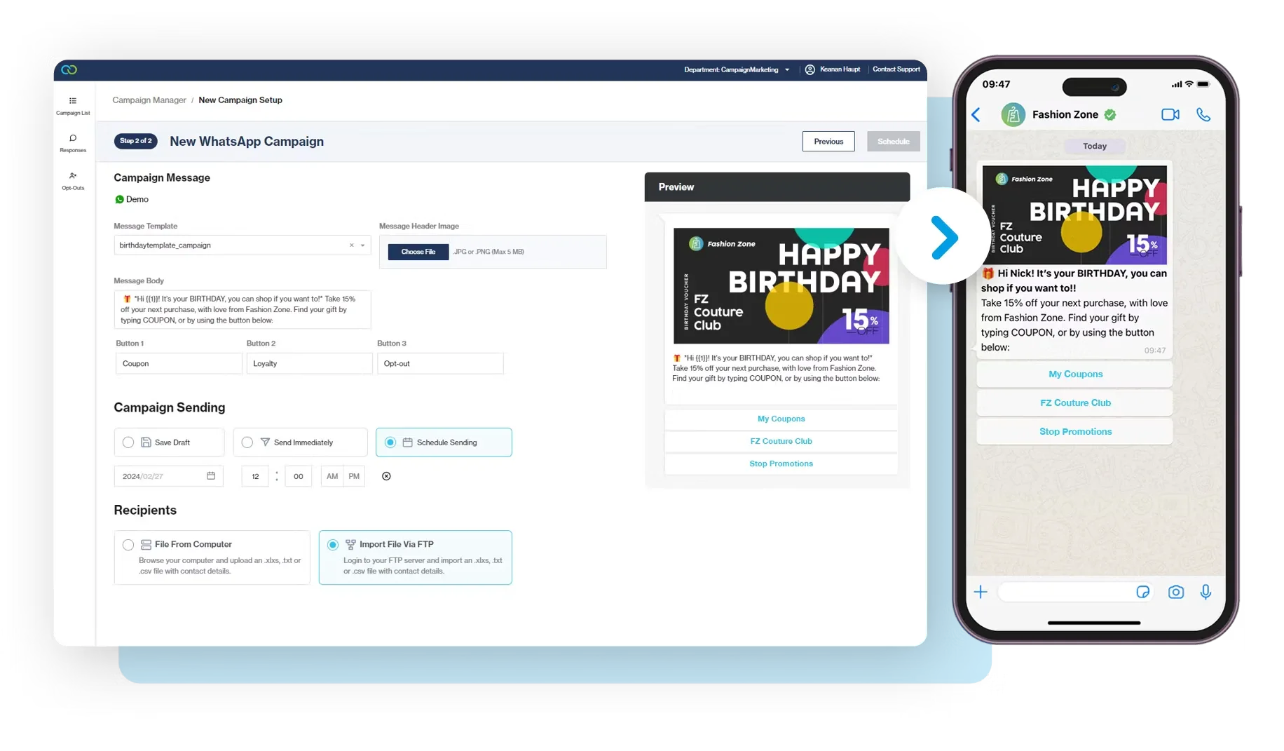 Ilustrasi Dashboard Template Pesan WhatsApp Blast Software Clickatell Dashboard Template Pesan WhatsApp Blast Software Clickatell