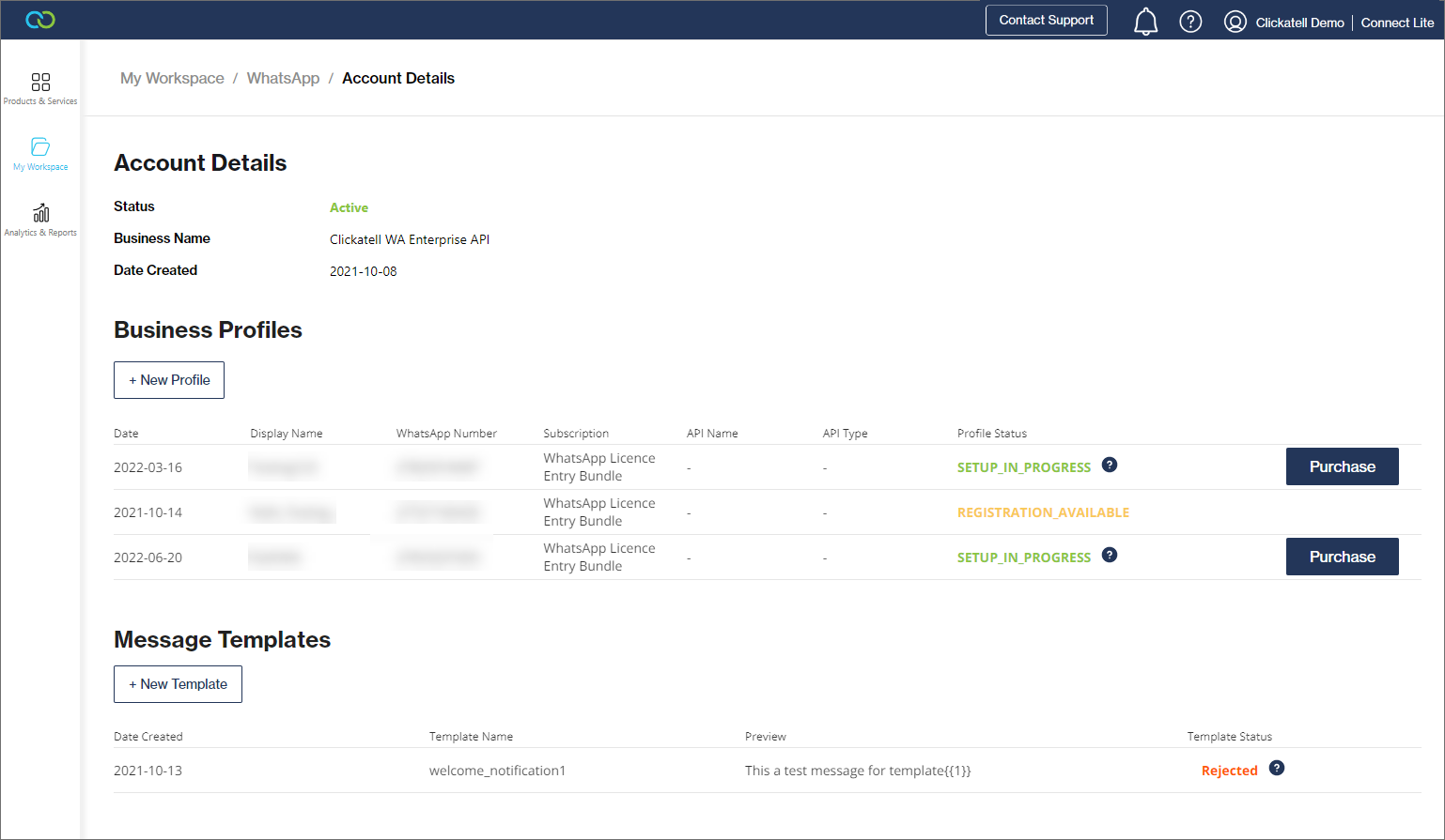 Ilustrasi Dashboard WhatsApp Blast Software Clickatell Dashboard WhatsApp Blast Software Clickatell