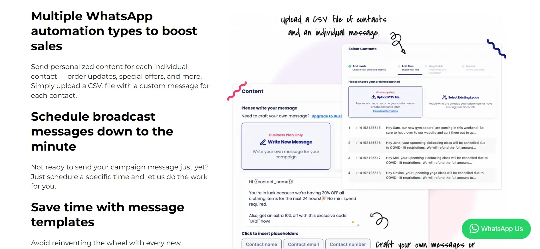 Ilustrasi Halaman Fitur WhatsApp Broadcast WhatsApp Blast Software NovoChat Halaman Fitur WhatsApp Broadcast WhatsApp Blast Software NovoChat