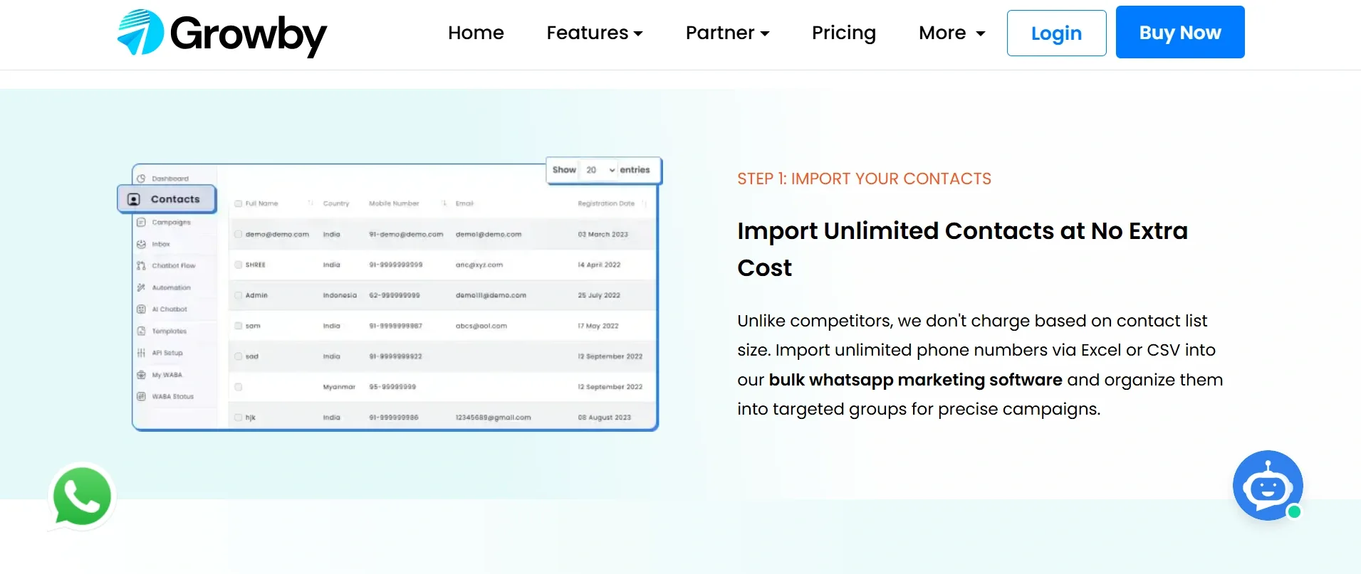 Ilustrasi Halaman Fitur Manajemen Kontak WhatsApp Blast Software Growby Halaman Fitur Manajemen Kontak WhatsApp Blast Software Growby