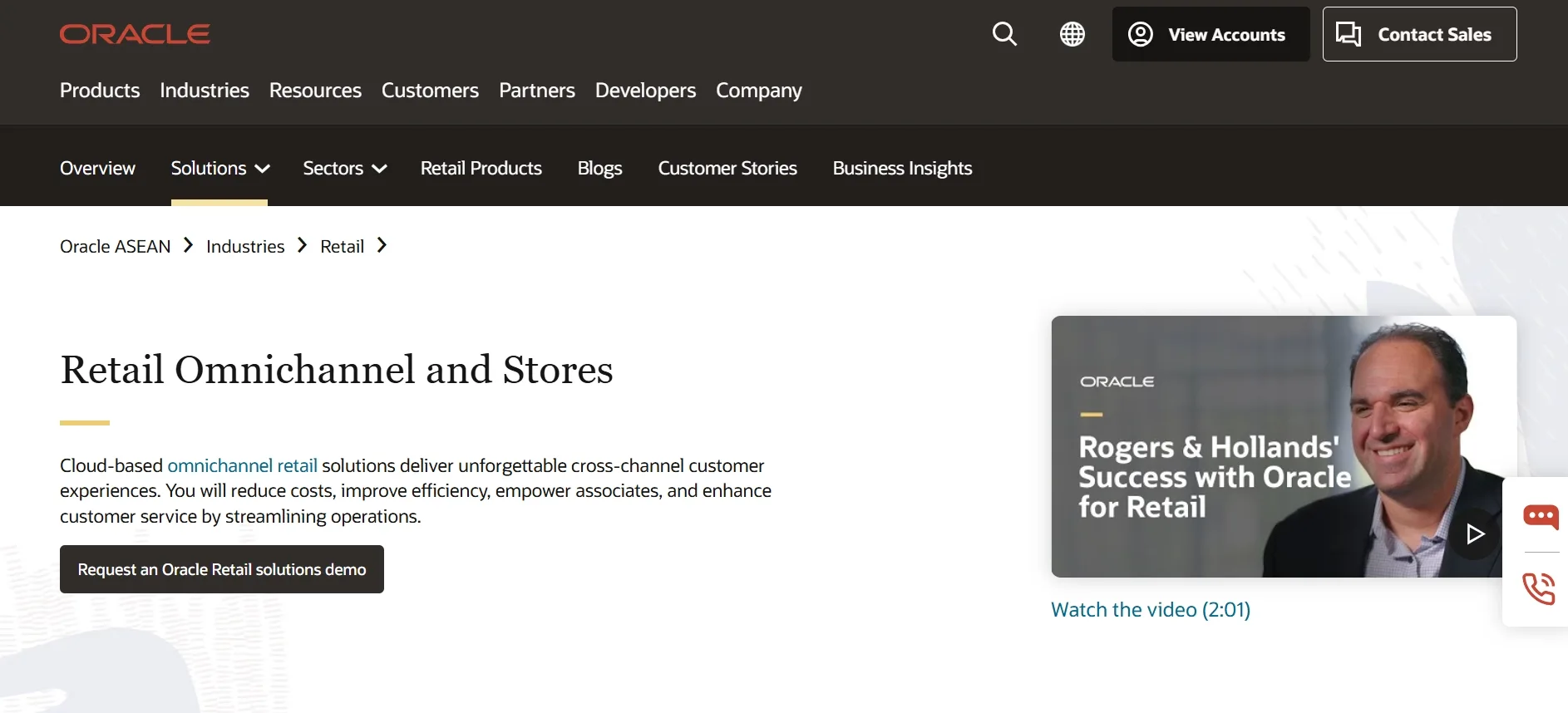 Homepage Aplikasi Omnichannel Oracle