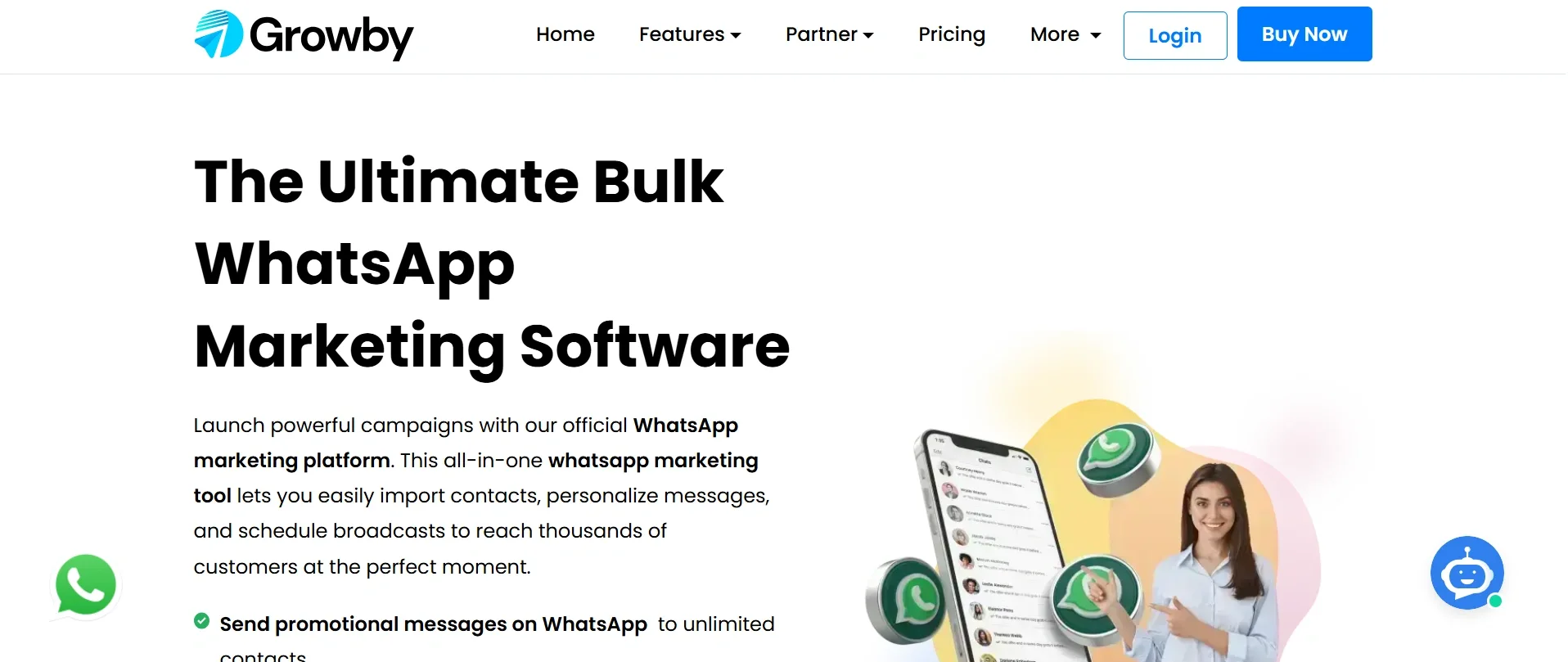 Ilustrasi Homepage WhatsApp Blast Software Growby Homepage WhatsApp Blast Software Growby