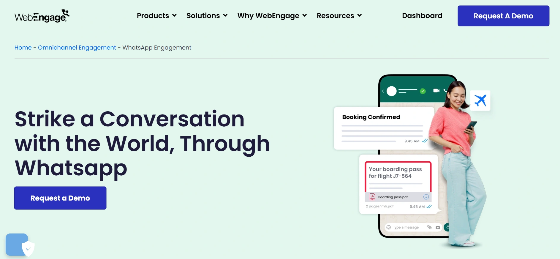 Tampilan Homepage WhatsApp Blast Software WebEngage Homepage WhatsApp Blast Software WebEngage