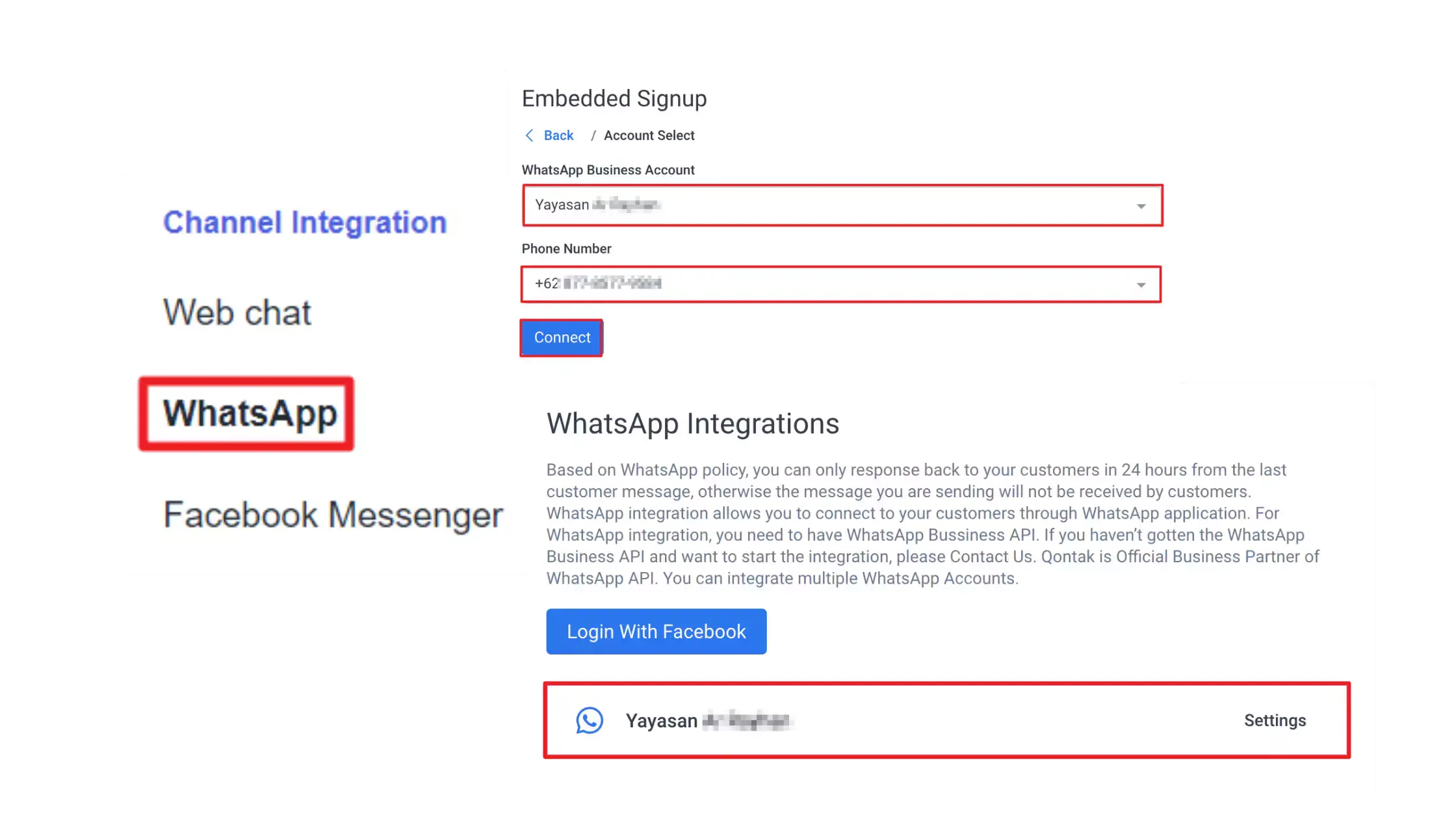 Konfigurasi Akun & Integrasi API