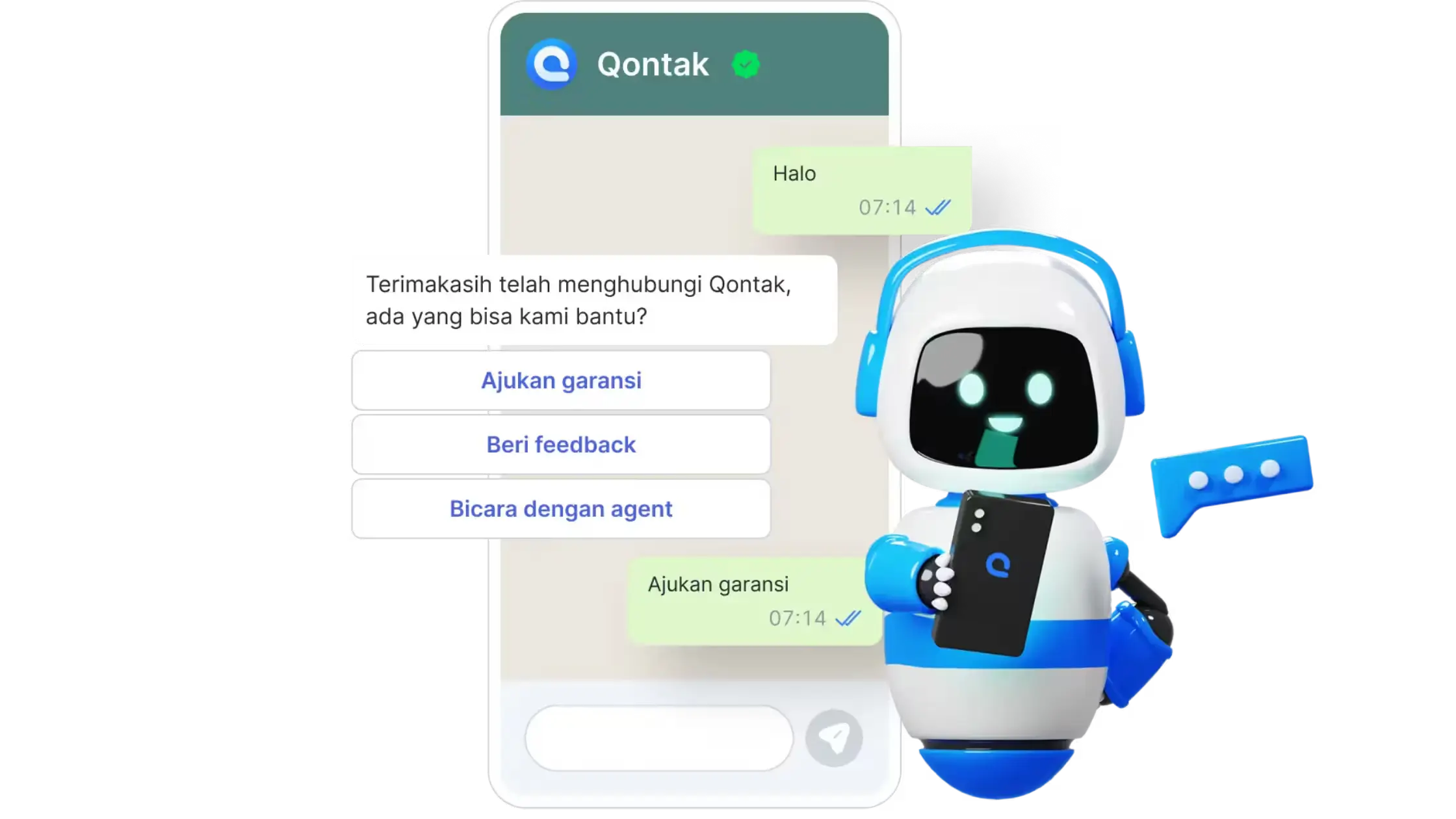 Integrasi dengan AI, Chatbot, atau IVR