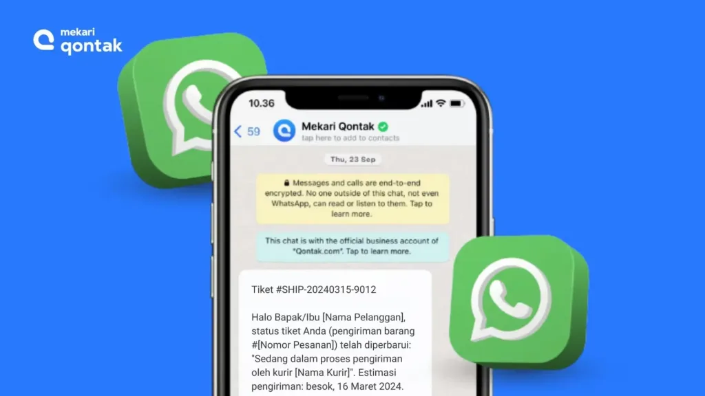 Contoh Template WhatsApp API - Service