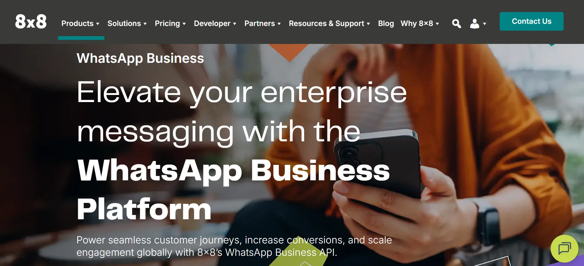 Tampilan Halaman Homepage WhatsApp OTP Service Terbaik 8x8 Halaman Homepage WhatsApp OTP Service Terbaik 8x8