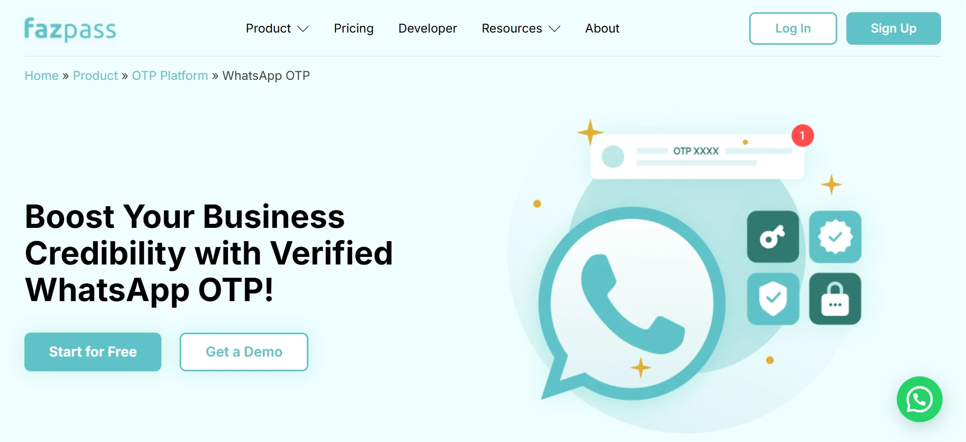 Tampilan Halaman Homepage WhatsApp OTP Service Terbaik Fazpass Halaman Homepage WhatsApp OTP Service Terbaik Fazpass
