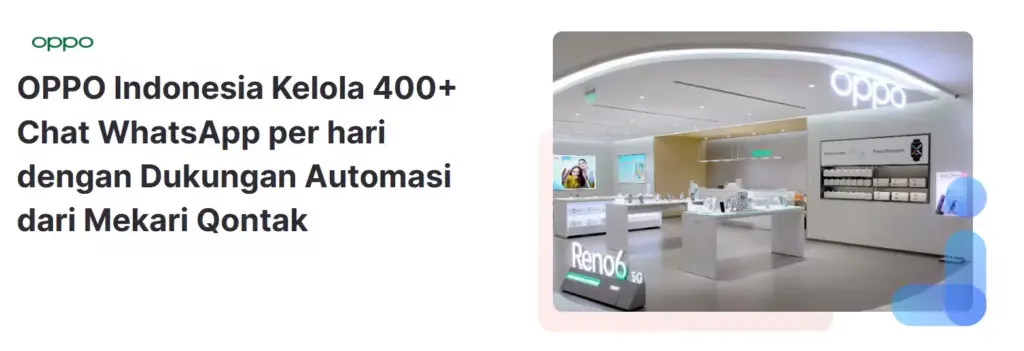 Mekari Qontak sebagai Solusi Partner Resmi BSP WhatsApp API_OPPO Indonesia