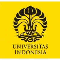 Logo Universitas Indonesia menampilkan simbol unik dengan latar belakang kuning, melambangkan identitas dan kebanggaan institusi pendidikan tinggi.