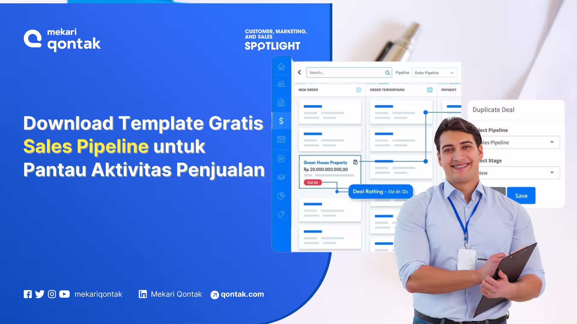 Contoh Template Sales Pipeline Gratis Siap Pakai