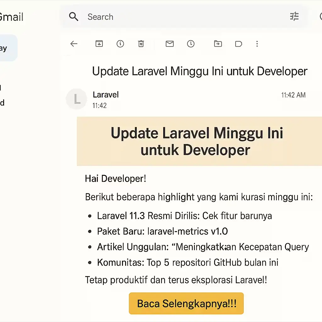 Contoh Email Blast - Newsletter