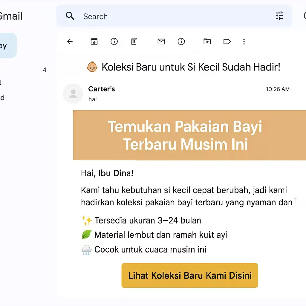 Contoh Email Blast - Peluncuran Produk Baru