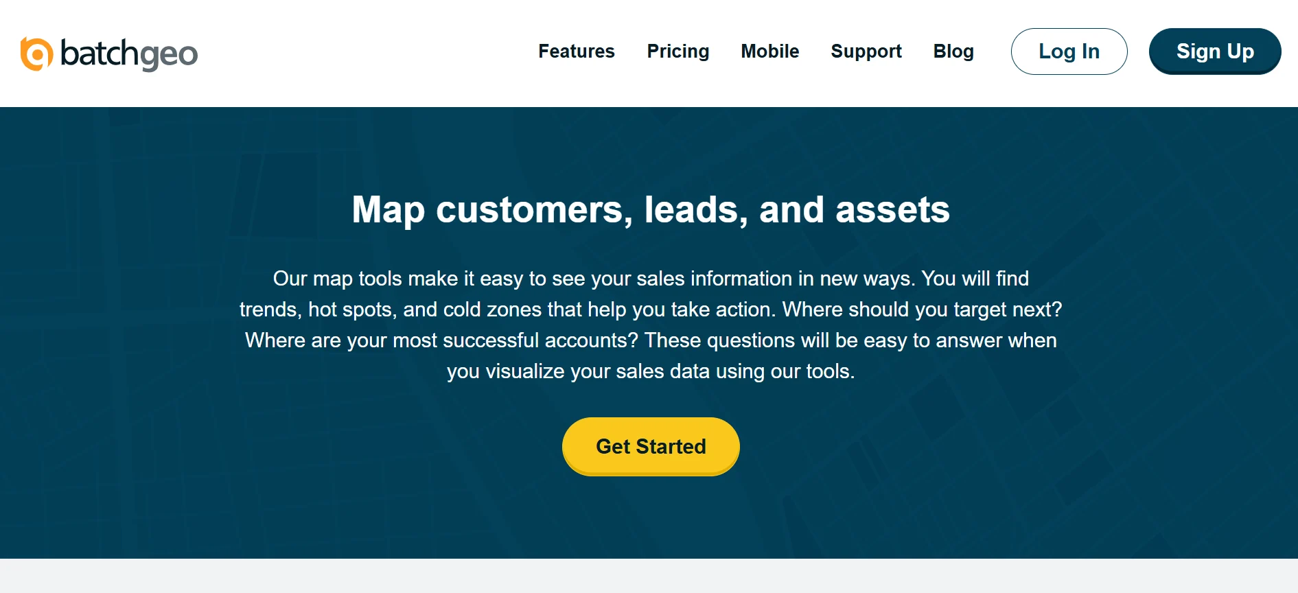 Tampilan Halaman Landing Page Aplikasi Mapping Area BatchGeo Halaman Landing Page Aplikasi Mapping Area Batchgeo