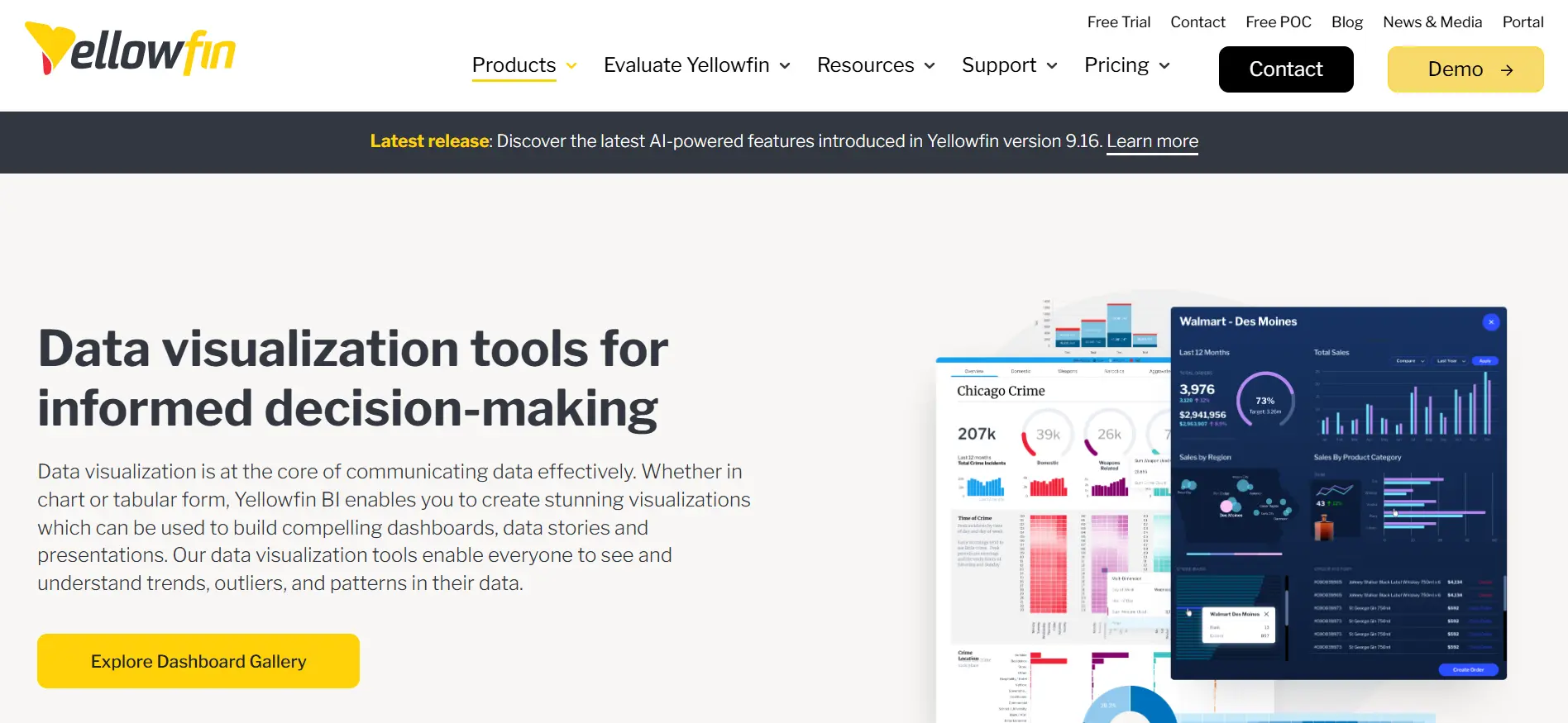 Tampilan Landing Page Data Visualization Aplikasi Mapping Area Yellowfin Landing Page Data Visualization Aplikasi Mapping Area Yellowfin