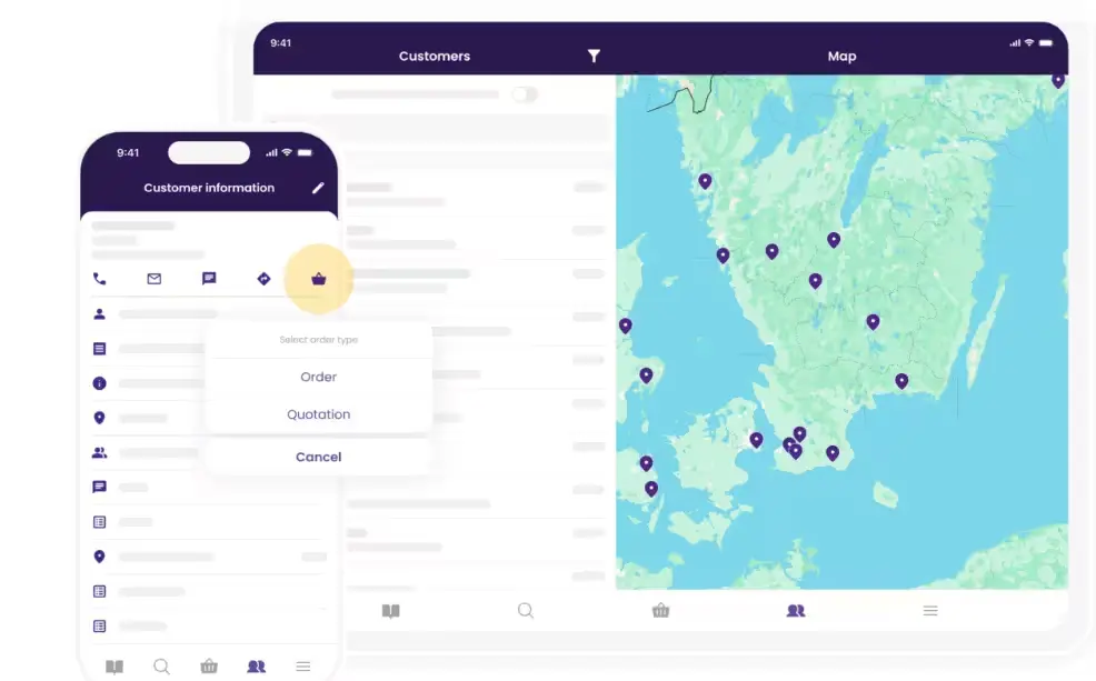 Tampilan Dashboard Aplikasi Kunjungan Sales App4Sales App4Sale