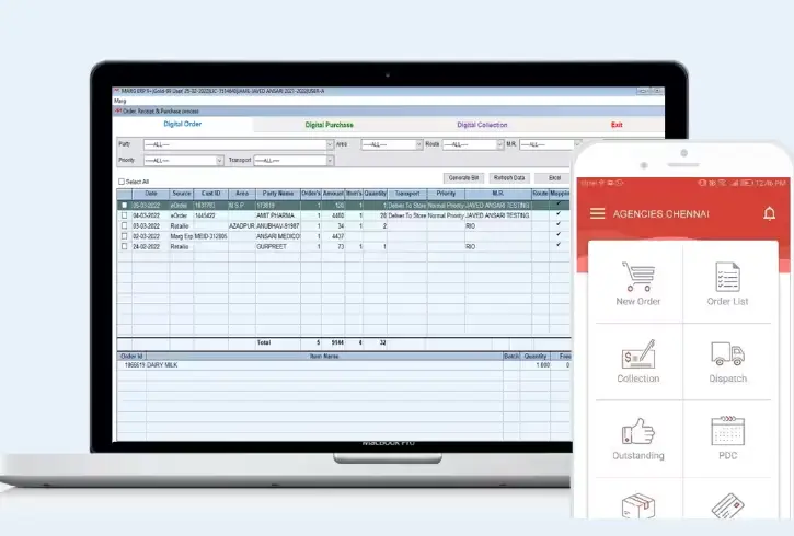 Tampilan Dashboard Kunjungan Aplikasi Sales eOrder eOrder