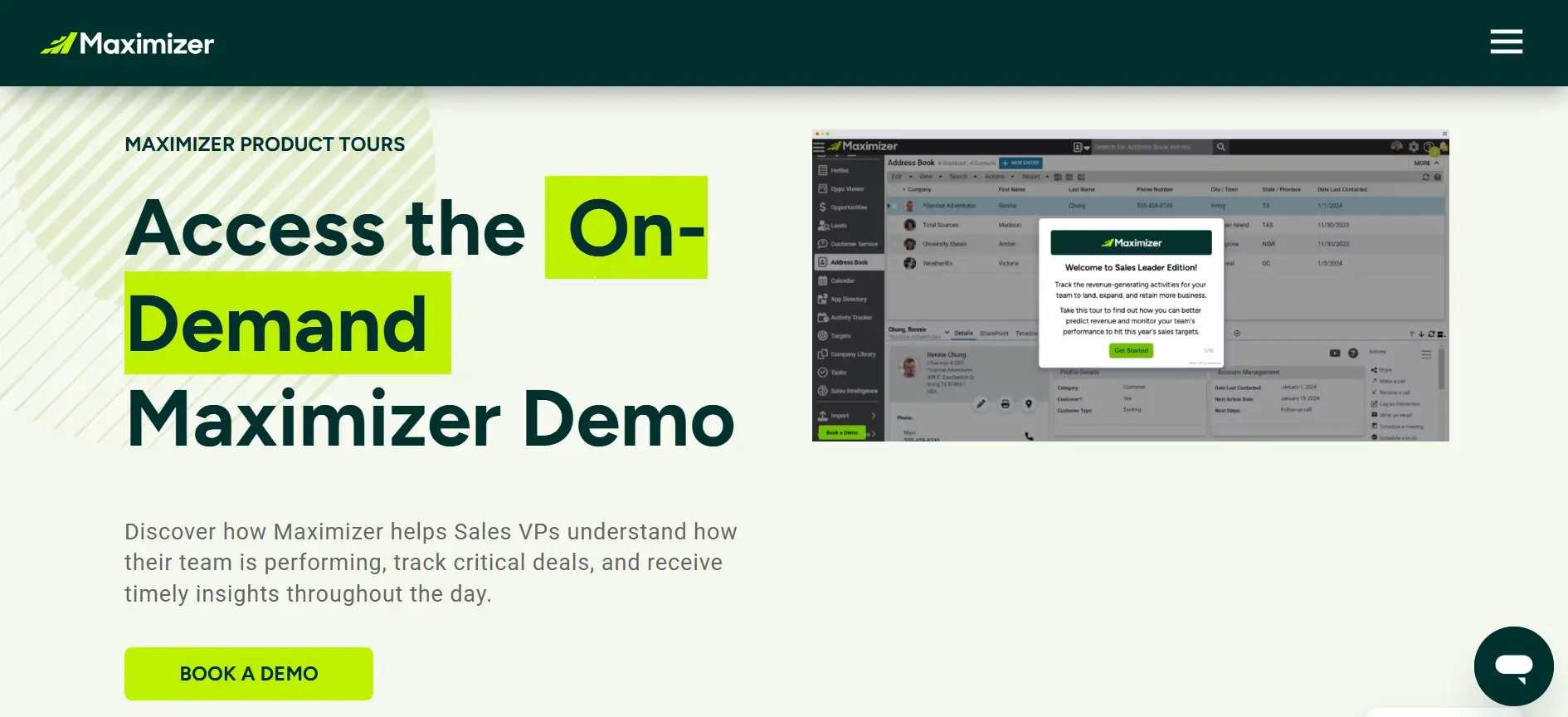 Tampilan Homepage Aplikasi Kunjungan Sales Maximizer Maximizer