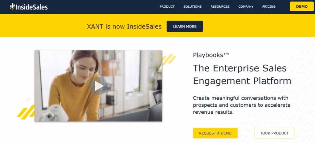 Ilustrasi Tampilan Homepage InsideSales
