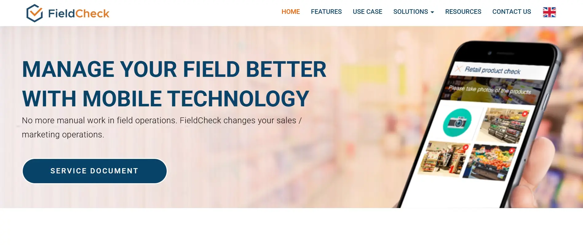 Tampilan Homepage Kunjungan Aplikasi Sales FieldCheck FieldCheck