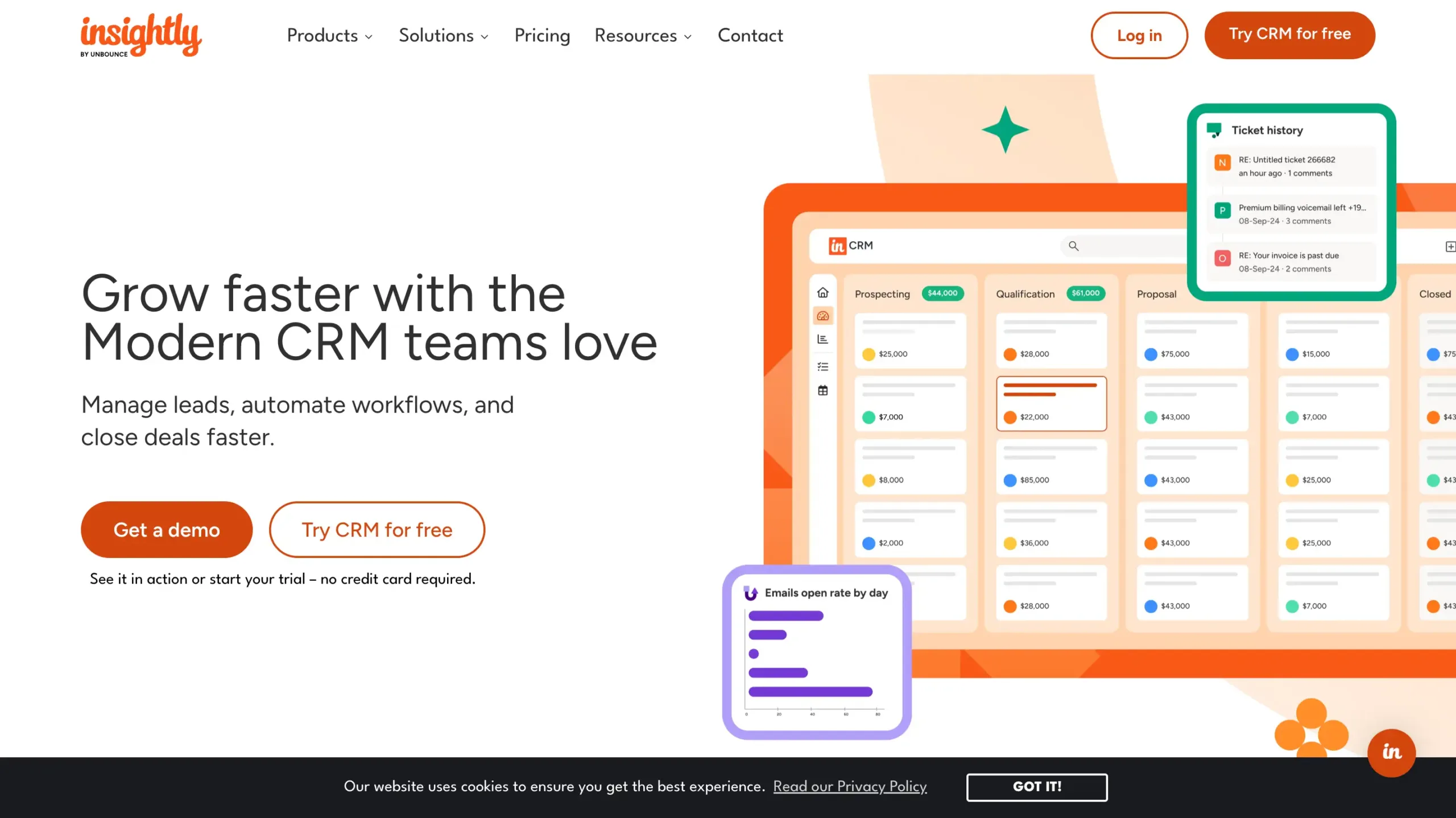 Mobile CRM Software Insightly